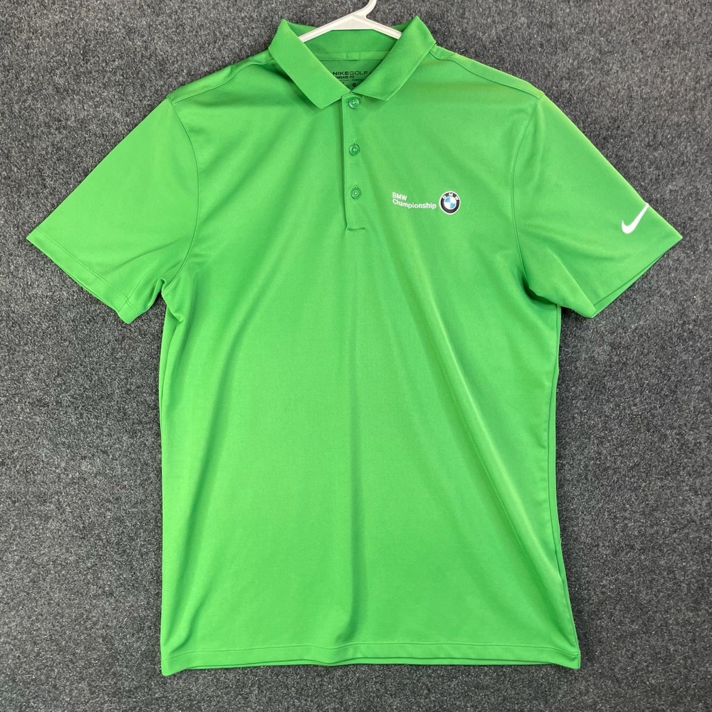 Nike BMW Championship Golf Dri-FIT Polo Shirt Men's Medium Green